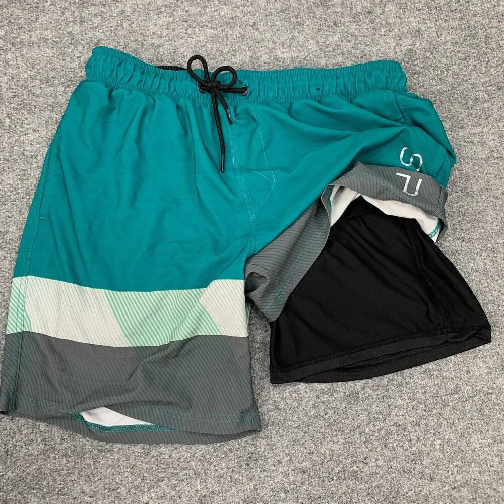 Spyder Swim Shorts Mens XL Extra Large Inner‎ Lined Beach Volley Athletic Train